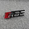 Car Honeycomb Grille Emblem Sticker Car Displacement Badge For 22 A3 A4 A6 Q5 A5 A1 Q3 Q7 A7 TT Q2 SQ5 RSQ3 RSQ8 S3 S4 RS5 RS6