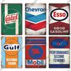 Putuo Decor Gas Oil Garage Vintage Metal Signs Tin Sign Retro Garage Decor Bar Pub Garage Gas Station Decorative Iron Plates