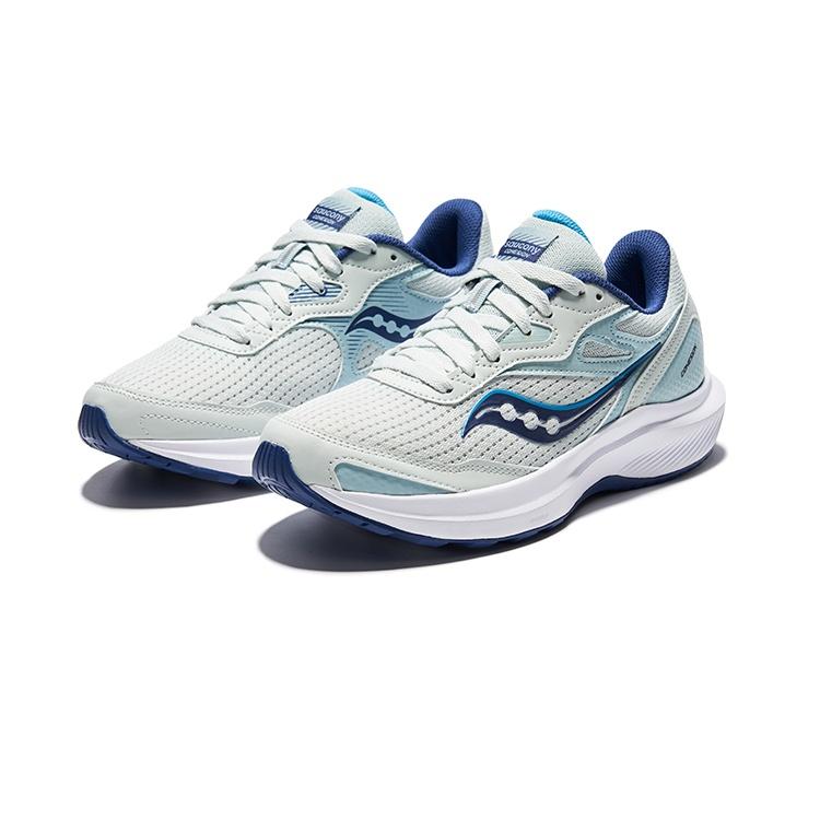 Saucony Cohesion 16 Cushioning Slip Resistant Low top Running Shoes Women's Gray Blue S10781-32