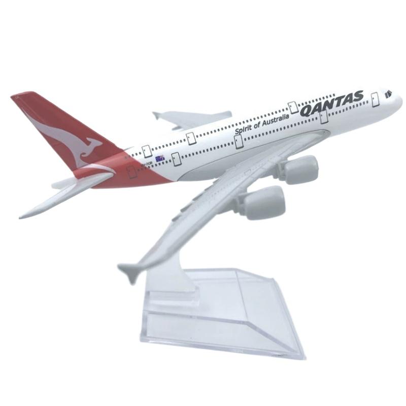 16cm Diecast Model Air Australia Qantas 380 A380 Airlines Airways Toys Model Airplane Diecast Metal 1/400 Scale Plane W Stand