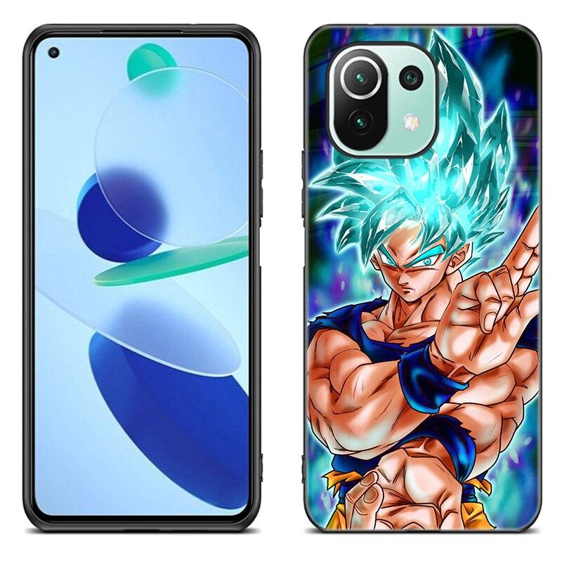 Anime Son Goku Ultra Instinct Phone Case For Xiaomi Mi POCO X3 NFC F3 GT M3 11i 11 Ultra 10T Pro A2 11 Lite Redmi K40 K20 7 7A