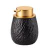 400ML European Stone Pattern Lotion Bottle Foam Black White Ceramic Soap Dispenser Home Hotel Shower Gel Shampoo Water Bottle