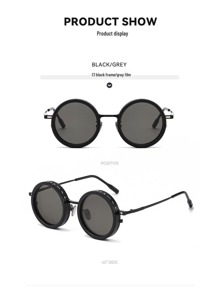 Polarized ND9-Stop Adjustable Magnetic Clip-on Sunglasses for Prescription Eyeglasses