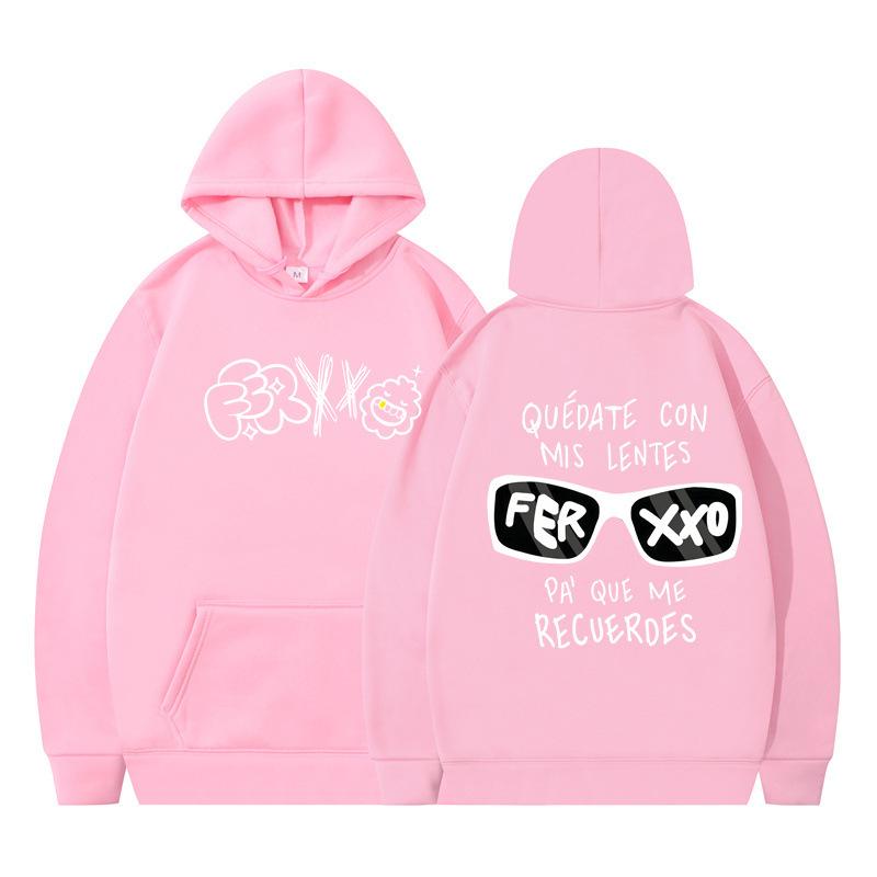 Podzim a zima Nový potisk Rap Singer Trendy značkový hip-hopový svetr Pánská volná ležérní mikina s kapucí