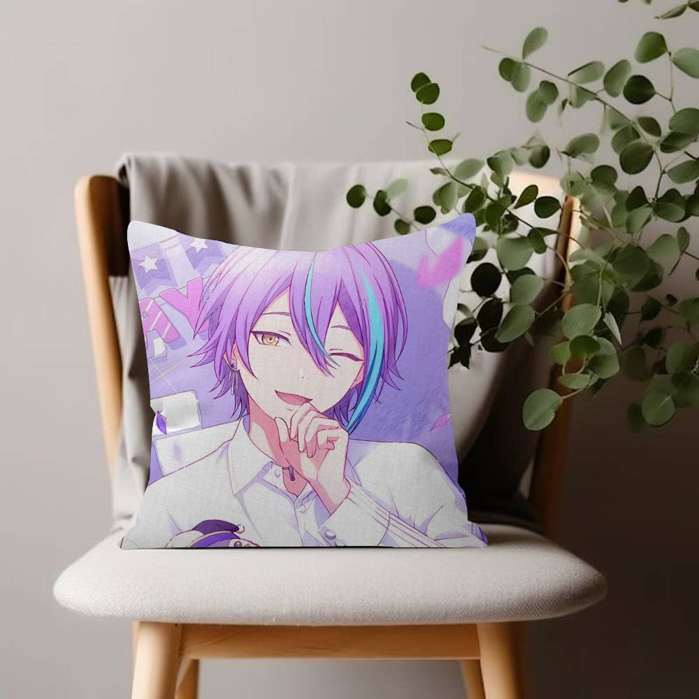 Anime Game Character Cartoon Cushion Cover Kamishiro Rui Inches Farmhouse Decor Home Throw Pillow Covers For PJSK Couch Decor