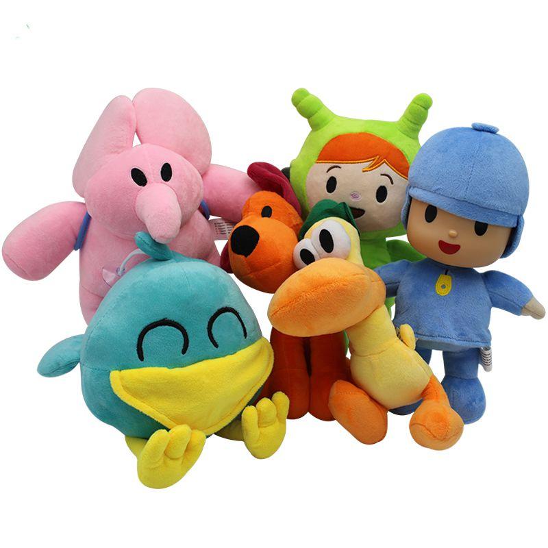 Adorable Pocoyo Elly Pato Loula Sleepy Bird Soft Plush Stuffed Figure Toy Doll Gift For Kids