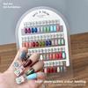 Premium Acrylic Nail Color Plate Magnet Nail Tips Display Board Comparison Color Card With Number Stickers For Nail Salon