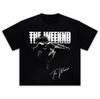 2026 Unisex Casual Short Sleeve Tshirt Printed With The Weeknd Singer Signature Pattern Comfortable Women And Men Tshirt