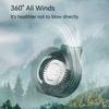 Mini Clip Fan Hanging Waist Neck Fan 3 Speeds Electric Air Cooling Fan USB Rechargeable Handheld Fan For Outdoor Camping Fishing