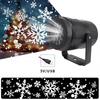 USB Christmas Party Lights LED Laser Snowflake Projector 4W Stage Lights Rotating Xmas Holiday Lighting Outdoor Garden Decor