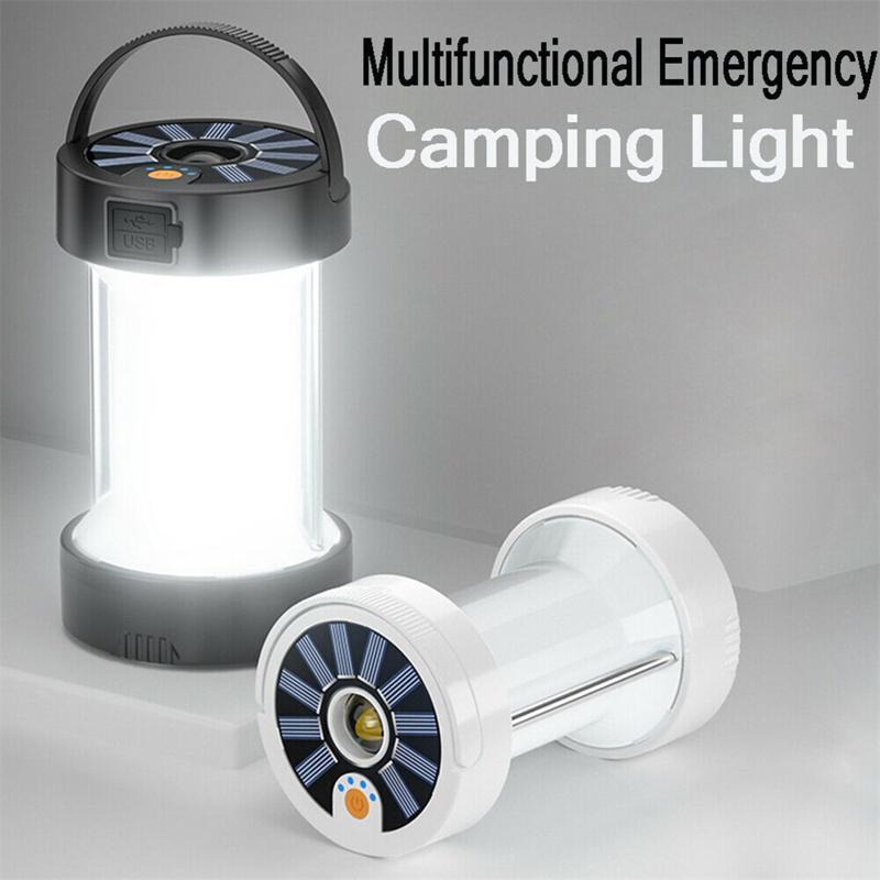 Outdoor Solar Camping Light Type-c Emergency Tent Lantern Multifunctional Rechargeable Portable