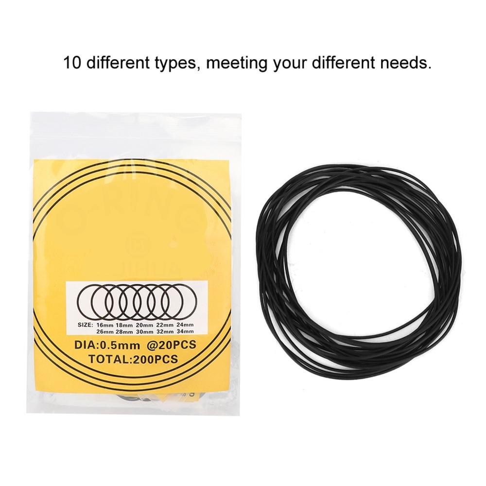 Rubber Material Rubber Seal Round Shape Watch Gasket Professional O Ring Seal  Watchmaker Tools