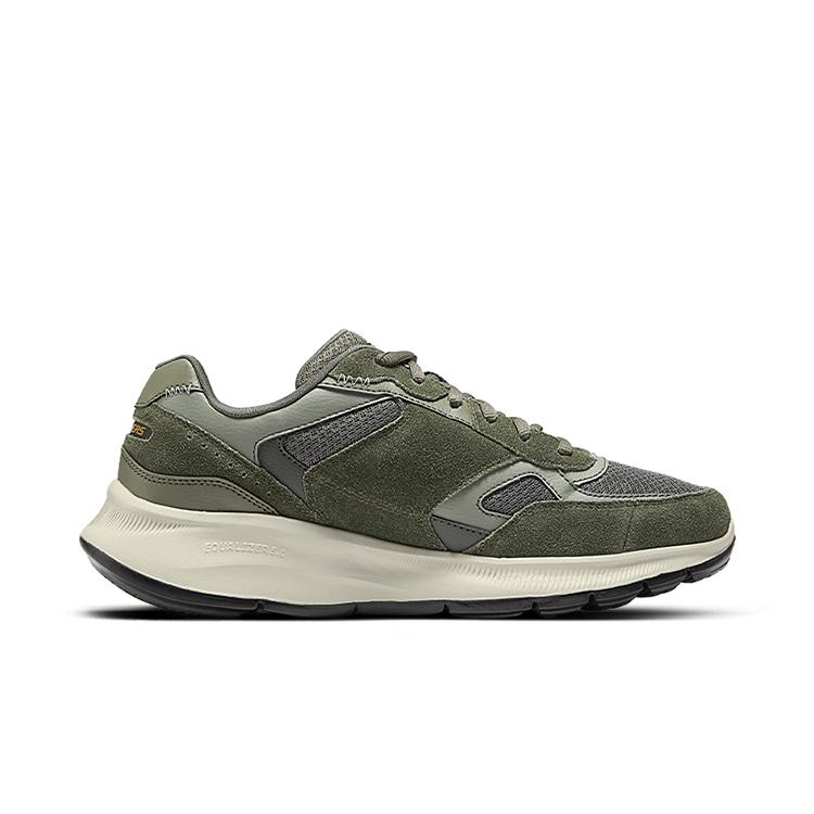 Skechers Stable Casual Comfortable Durable Low-Top Running Shoes Men Sneakers Olive-Green 232613-OLV