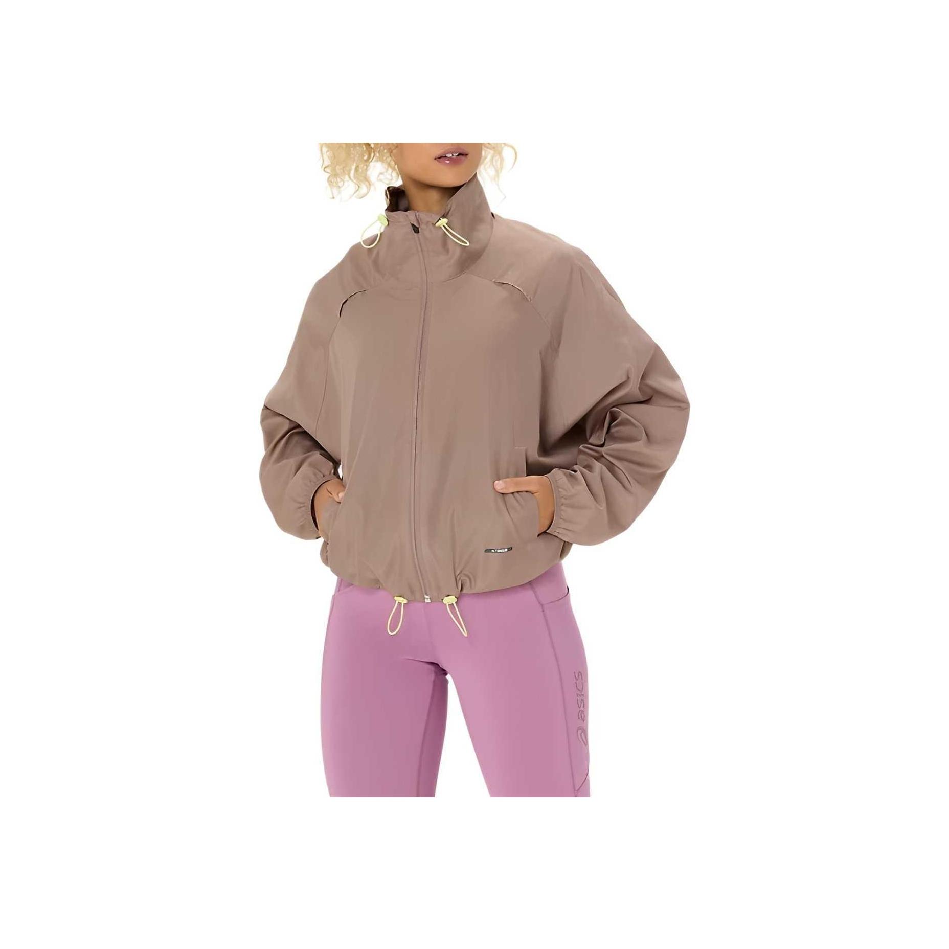 

Asics Удобная Дышащая Водонепроницаемая Свободная Куртка Женские куртки Серый Коричневый 2032D146-020 S