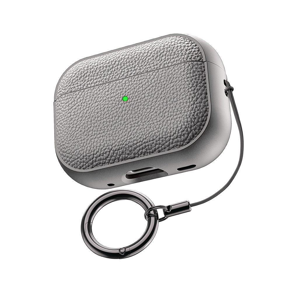 For AirPods Pro 3 Case Soft TPU Leather Design Protective Cover Headset Shell With Lanyard Anti-lost Headphone Bag
