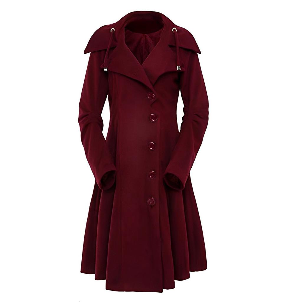 Women Faux Wool Warm Slim Coat Jacket Thick- Overcoat Long Winter Outwear