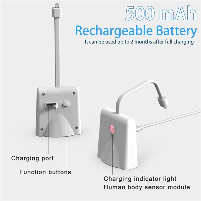 Toilet Nights Lights Changing Motion Sensor Activated Led Projection Nightlight Usb Rechargeable Toilet Bowl Light