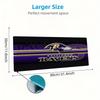 Baltimore Ravens Color Mouse Pad Large Gaming Table Cushion Non-slip Laptop Tablet Big Mousepad XXL Mat Mini PC Playmat With Lock Edge