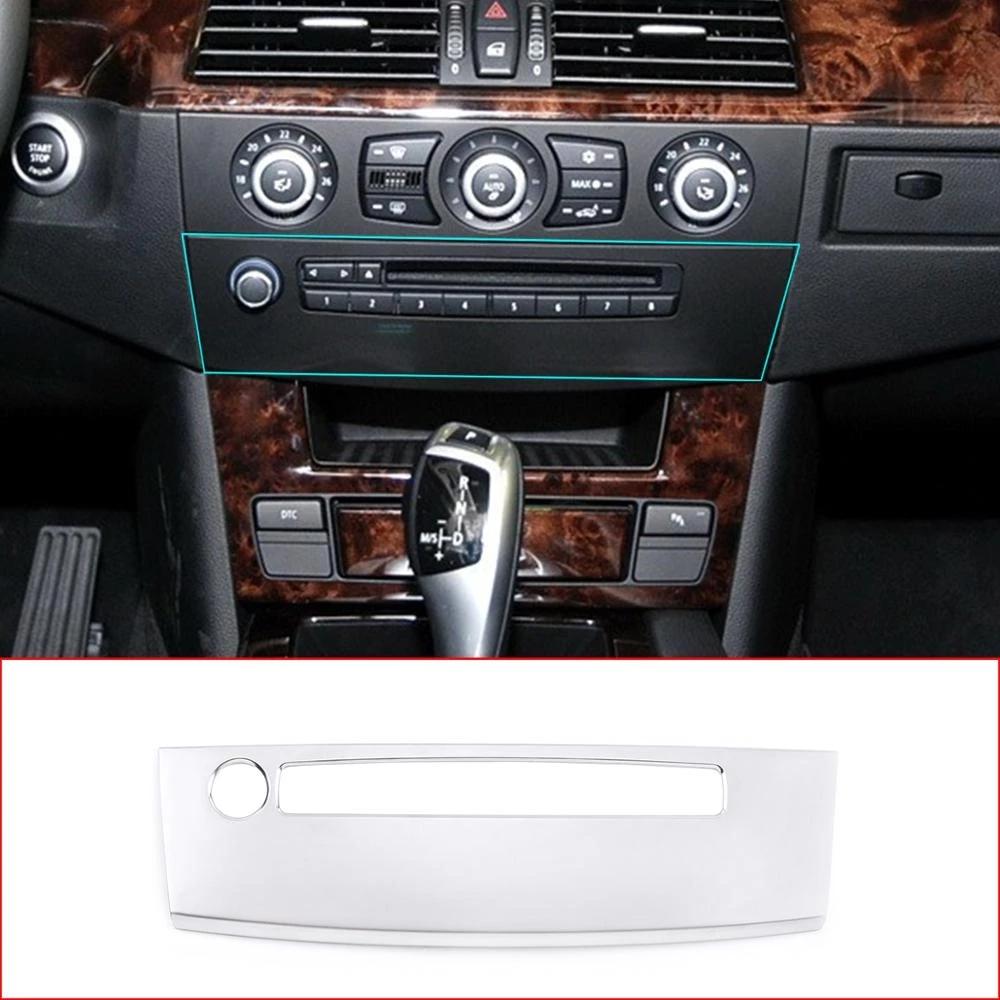 

Автомобильный Стайлинг, консоль с регулировкой громкости, панель управления, накладка на рамку, подходит для BMW 5 серии E60 2004-2010, автоматический интерьер серебряный