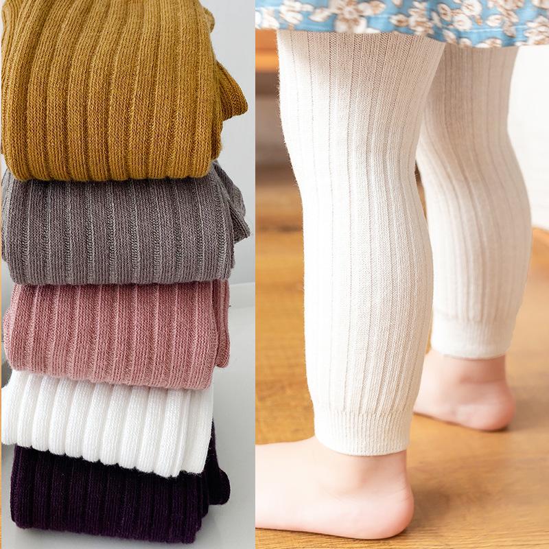 Girls' Elastic Korean Style Nine-Point Leggings - Spring/Autumn