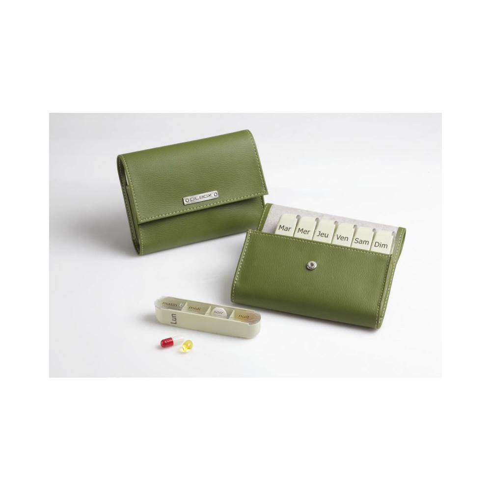 

Pilbox Liberty Weekly Коробочка для таблеток Оливковая
