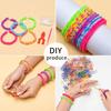 Colorful Rubber Bands DIY Craft Bracelet Making Kit For Kids Creative Loom Bands Set Rainbow Woven Birthday Gift Craft Toys