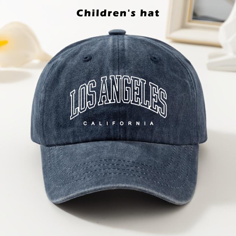 Youngsterss LOS ANGELES VINTAGE MADE Letter Print Vintage Baseball Cap Fashion Soft Top Adjustable Snapback for Boys and Girls