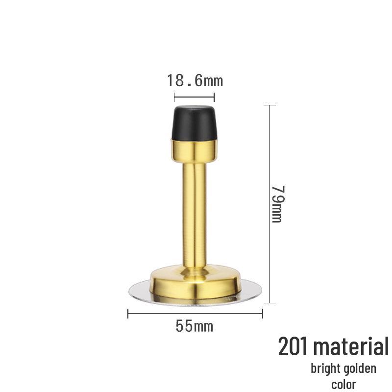 Non-Punch Anti-Collision Door Stopper & Suction Bumper for Secure Entry and Bathroom Doors