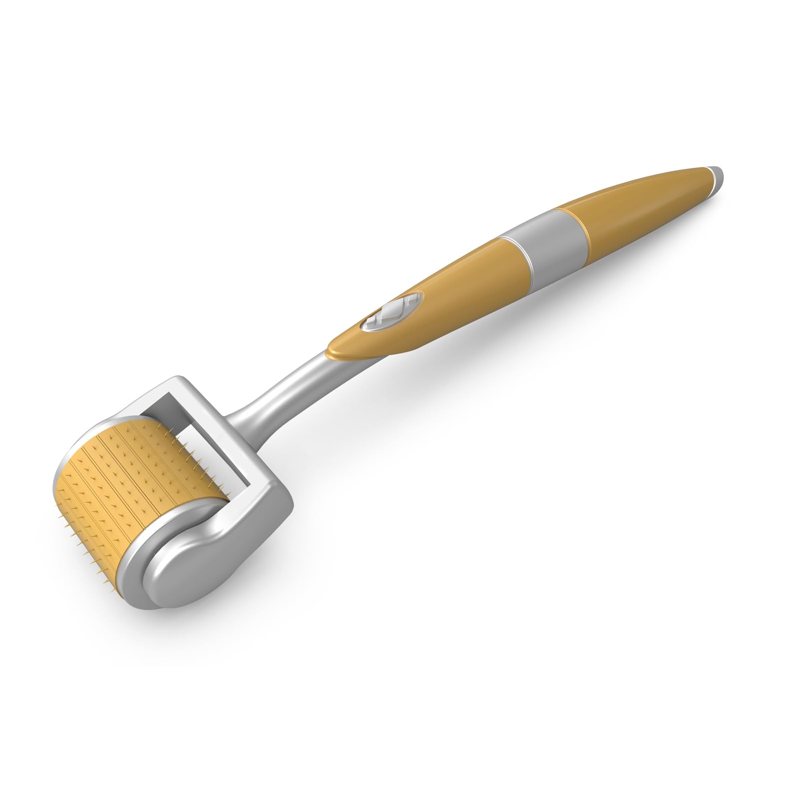 SrDiot Derma Roller, Microneedle Roller, Facial Roller for Pore Care, Face Care, Skin Care, Scalp Treatment, Age Spots, Thinning Hair, Unisex (Gold 0.