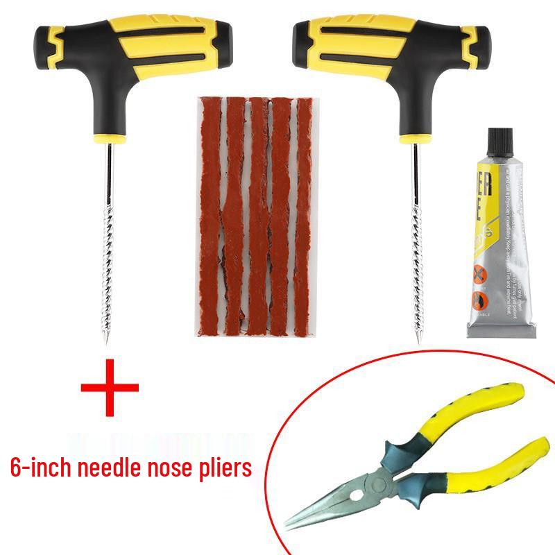 Rapid Repair Kit: Car & Motorcycle Tire Vacuum Glue and Emergency Tool Set