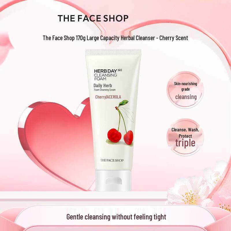 THE FACE SHOP Daily Herb Cherry Foam Cleanser