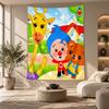 Decorative Tapestry,El Payaso Plim Plim Printed Wall Art, Lightweight Wall Hanging For Bedroom Background