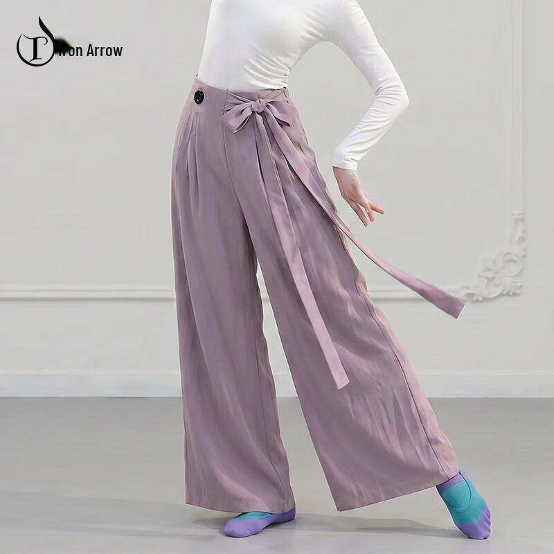 TIEJIAN Women s Loose Straight Dance Pants M