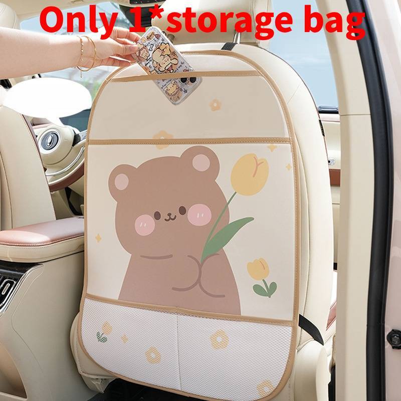 

Creative Cartoon Capybara Car Trash Bin With Hanging Design For Universal Vehicles Tulip Bear