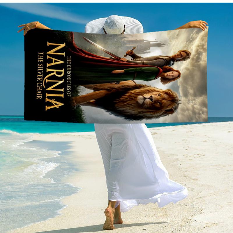 Ultra-Soft Beach Towel with The Chronicles of Narnia Theme,Ideal for Pool - Camping, Diving - Perfect Travel Essential, Vibrant Beach Towel.