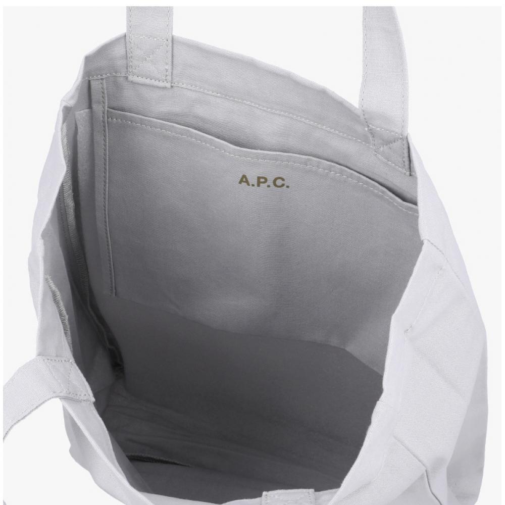 A.p.c Lou Rue Madame Tote Bag M67064 Lab Light Grey