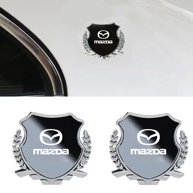 AAFD1 Metal Car Trunk Window Side Emblem Badge Decal Sticker For Mazda 3 6 CX5 2 CX3 CX9 MX5 RX8 Axela Demio Atenza MS