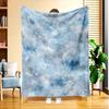 1pc Winter Snowflake Falling Blanket - Quilted Flannel Bedspread Suitable for All-Season Cooling & Warmth, Soft Skin-Friendly 100% Polyester Bed Cover