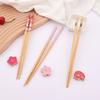 5 Pairs Bamboo Wooden Chopsticks Chinese Food Tableware Japanese Sushi Sticks Washable Dishes Kitchen Accessories Set