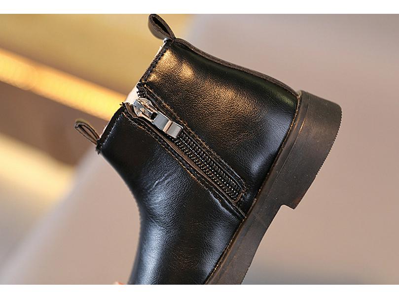 New Cotton Style Kids' British Cotton Boots: Boys' and Girls' Windproof, Warm, Trendy Snow Boots.