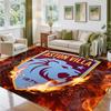 Aston Villa Football Design Crystal Velvet Rug Soft Decorative Mat for Bedroom Entrance