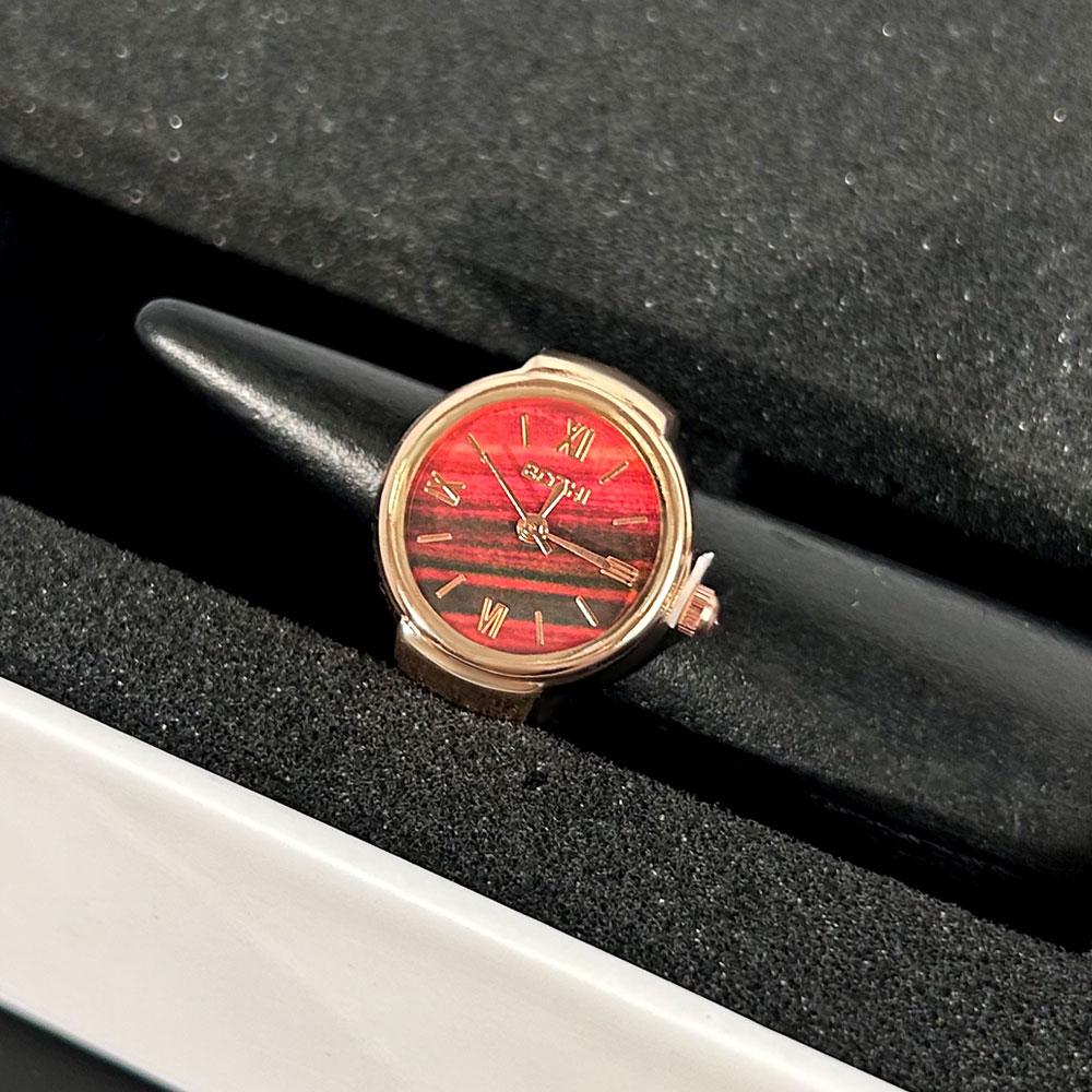 

Ретро панк сплав палец кольцо для часов для женщин мужчин пара кольца цифровые часы эластичные эластичные кольца для пальцев ювелирные часы сливовый