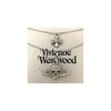 Vivienne Westwood Ketting Dubbele Ketting Schedel Bol Zilver 48cm IN DOOS