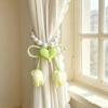 Decorative Flowers Curtain Straps Adjustable Pearl Curtain Buckle Tulip Gauze Curtain Tie  Bedroom