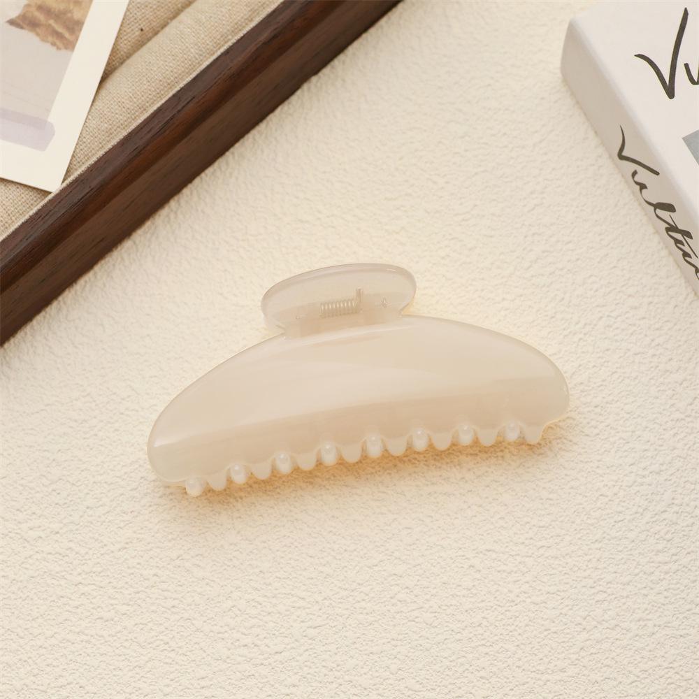 

Большой полукруглый зажим-краб для волос цвета желе для густых волос