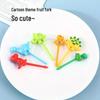 Creative Cartoon Animal Fruit Fork and Skewer Set for Kids - Perfect for Bento and Desserts