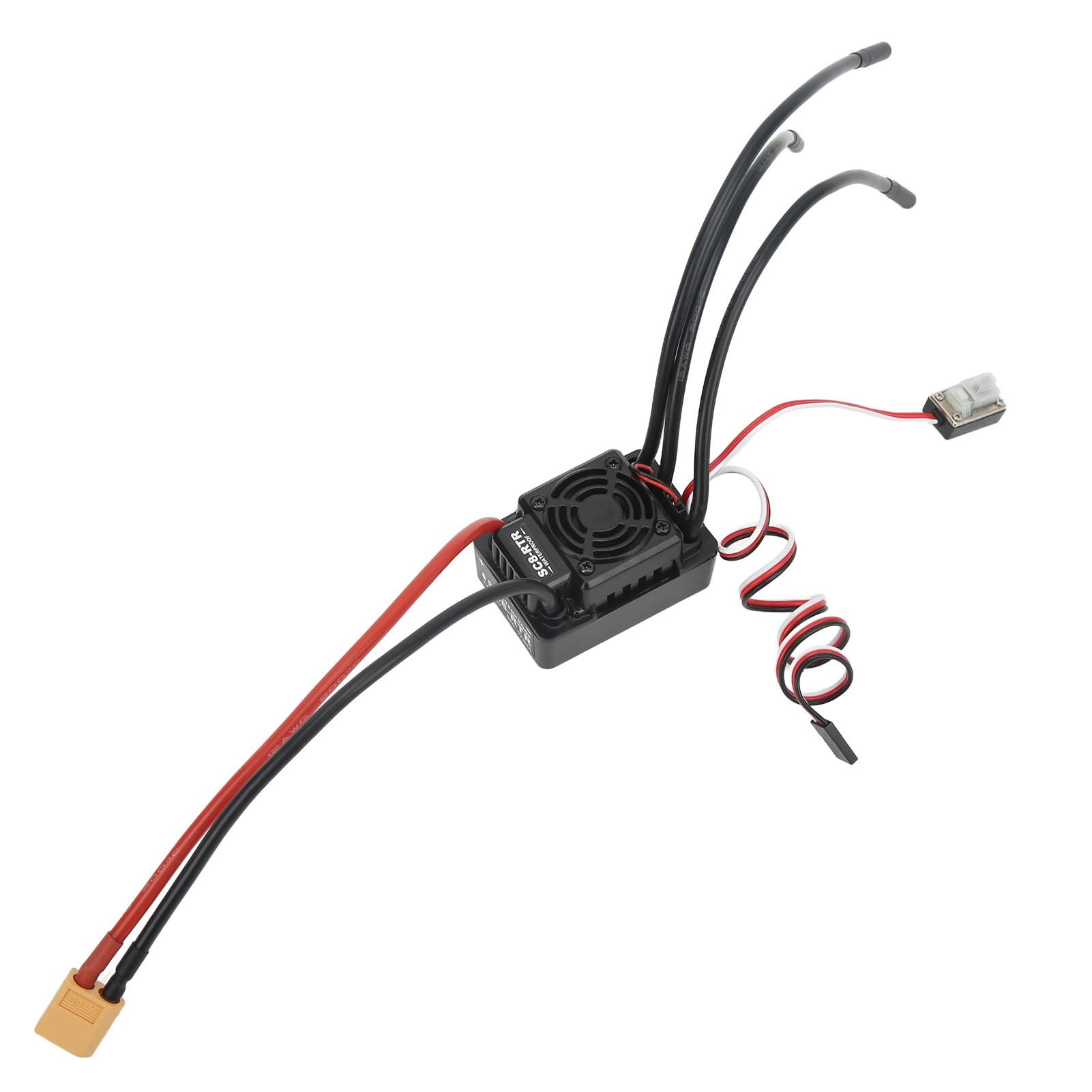 

RC 120A Brushless ESC Waterproof Brushless ESC Electric Speed Controller for 110 RC Car