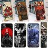 Japanese Samurai Case For iPhone 14 13 12 11 15 16 Pro Max X XR XS Max 14 Plus Soft Back Cover