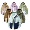 Womens Mens 3 In 1 Detachable Winter Hiking Jacket Waterproof Windproof Outdoor Camping Trekking Coat