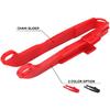 AnXin Motorcycle Red Plastic Chain Slider Guide Protector for XR250R 1991-2004 XR400R 1996-2004 XR600R 1991-2000 XR650L 1993-2024